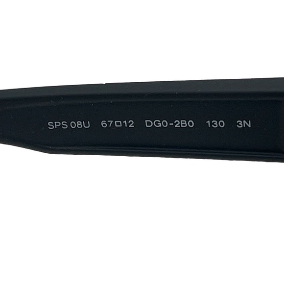 Prada Linea Rossa Sunglasses Style PS 08US Black Rubber & Silver Mirrored Size L - Picture 10 of 14